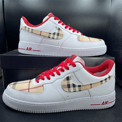 nike air force burberry muster|custom air force 1 sneakers.